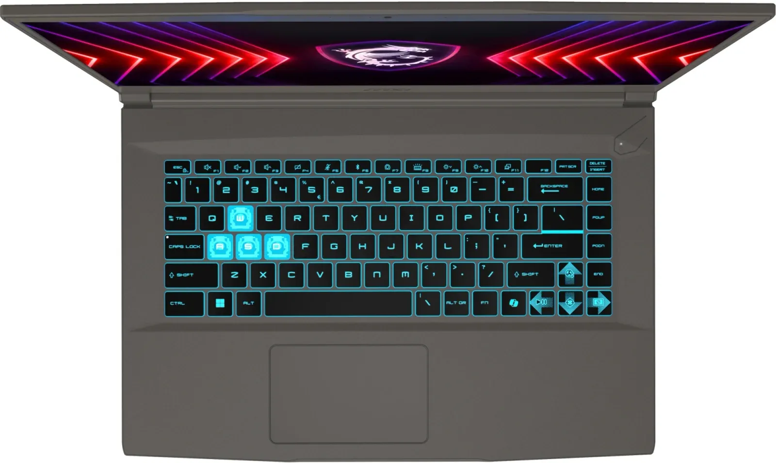 Ноутбук MSI Thin 15 B12UCX-2633XRU Core i5 12450H 16Gb SSD512Gb NVIDIA GeForce RTX 2050 4Gb 15.6 IPS FHD 1920x1080 FreeDOS grey WiFi BT Cam 9S7-16R831-2633 - фото 2