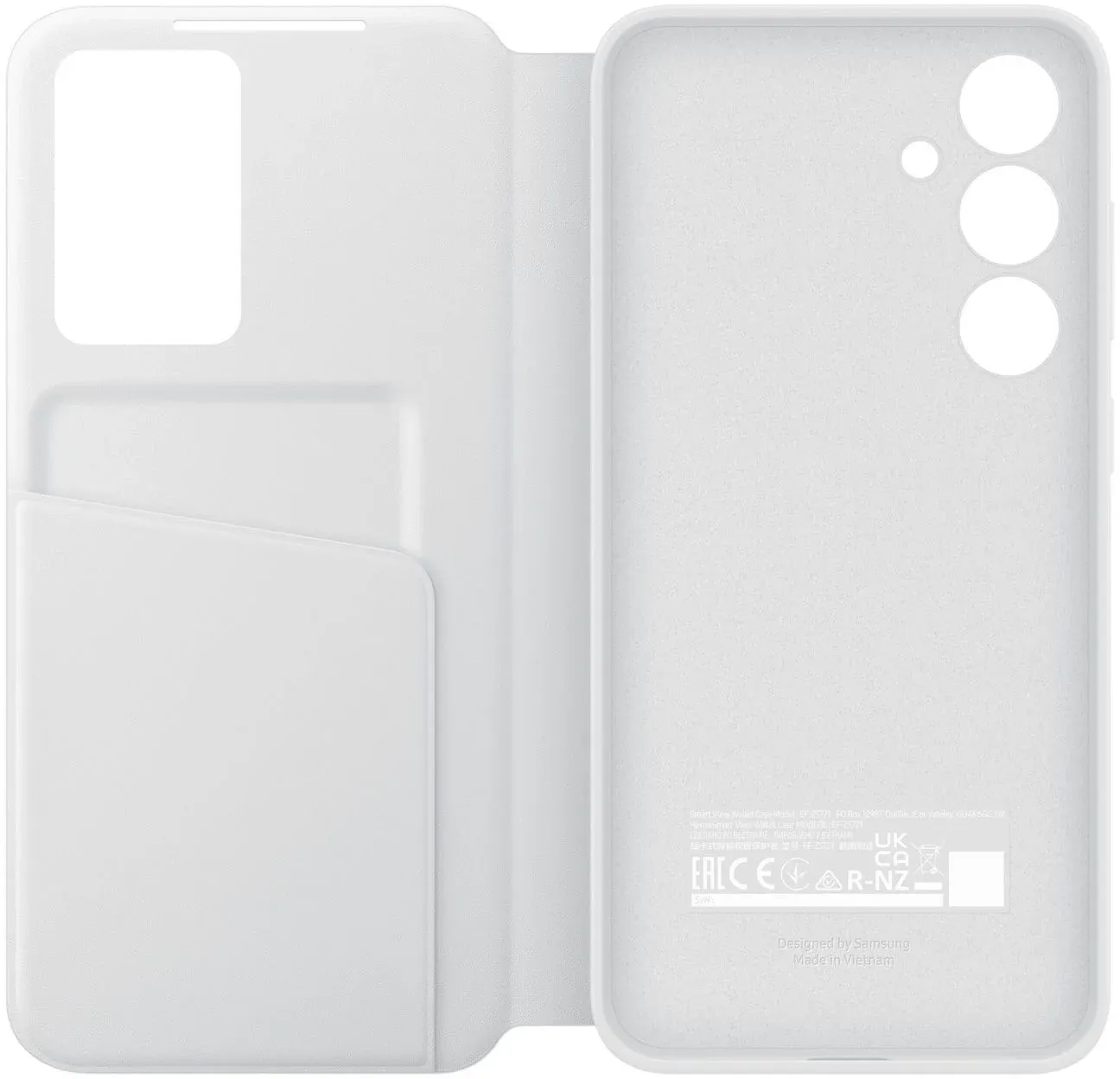 Чехол флип-кейс Samsung для Samsung Galaxy S24 FE Wallet Case белый EF-ZS721CWEGRU - фото 5