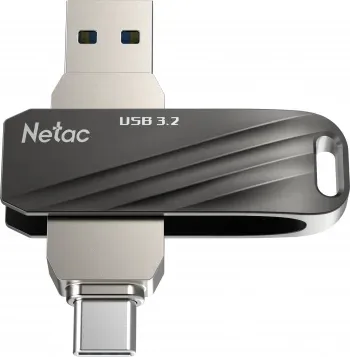 Флеш Диск Netac 32GB US11 NT03US11C-032G-32BK USB3.2 черный/серебристый, 32 ГБ - фото 6