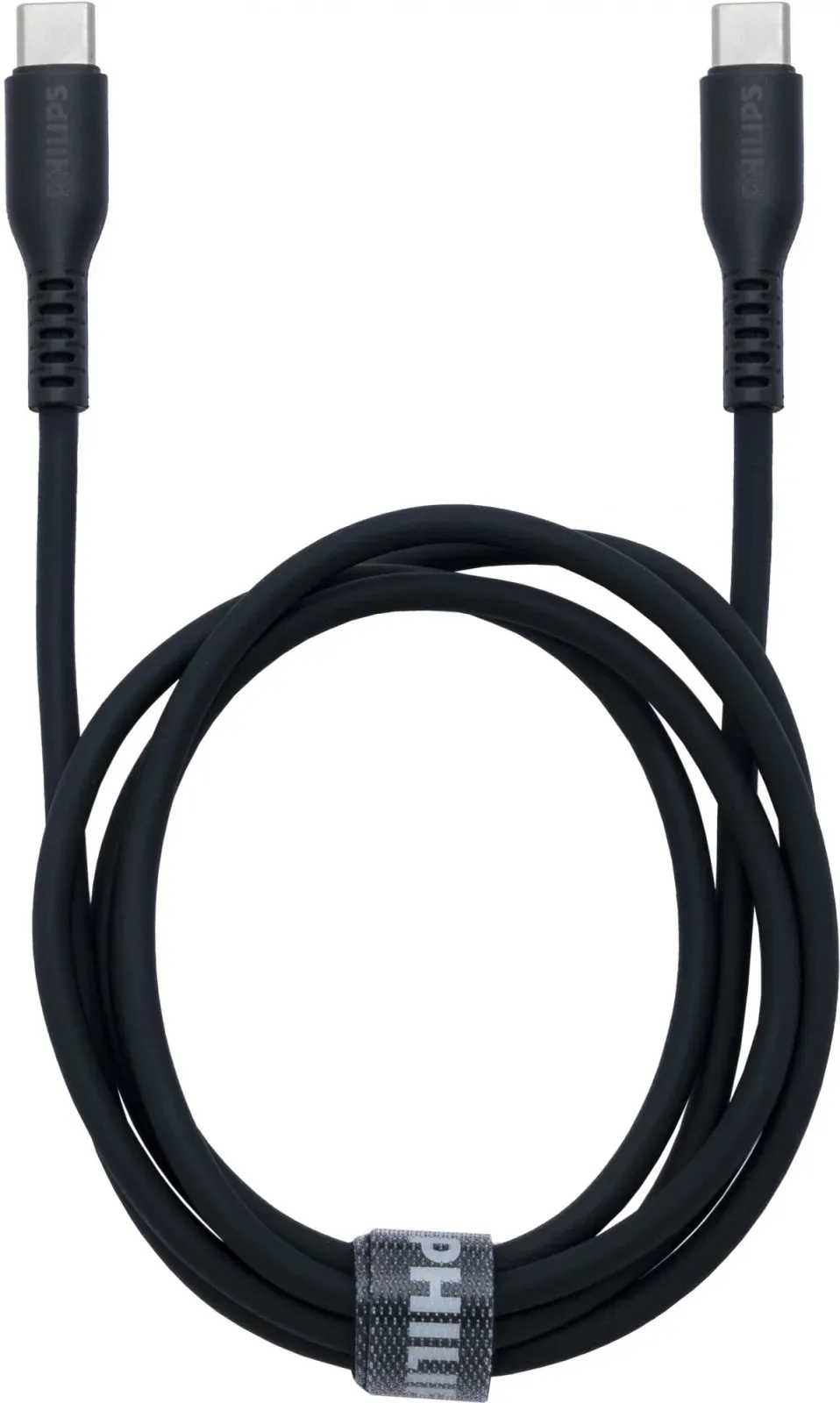 Кабель Philips DLC8601 USB Type-C m-USB Type-C m 1.2м черный коробка упак.:1шт - фото 2