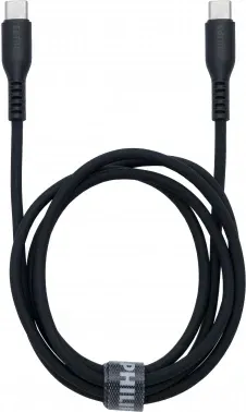 Кабель Philips DLC8601 USB Type-C m-USB Type-C m 1.2м черный коробка упак.:1шт - фото 6