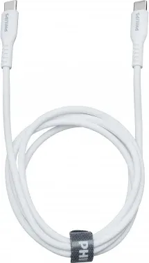 Кабель Philips DLC8601 USB Type-C m-USB Type-C m 1.2м белый коробка упак.:1шт - фото 6