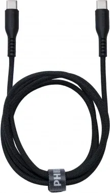 Кабель Philips DLC8701 USB Type-C m-USB Type-C m 1.2м черный коробка упак.:1шт - фото 6