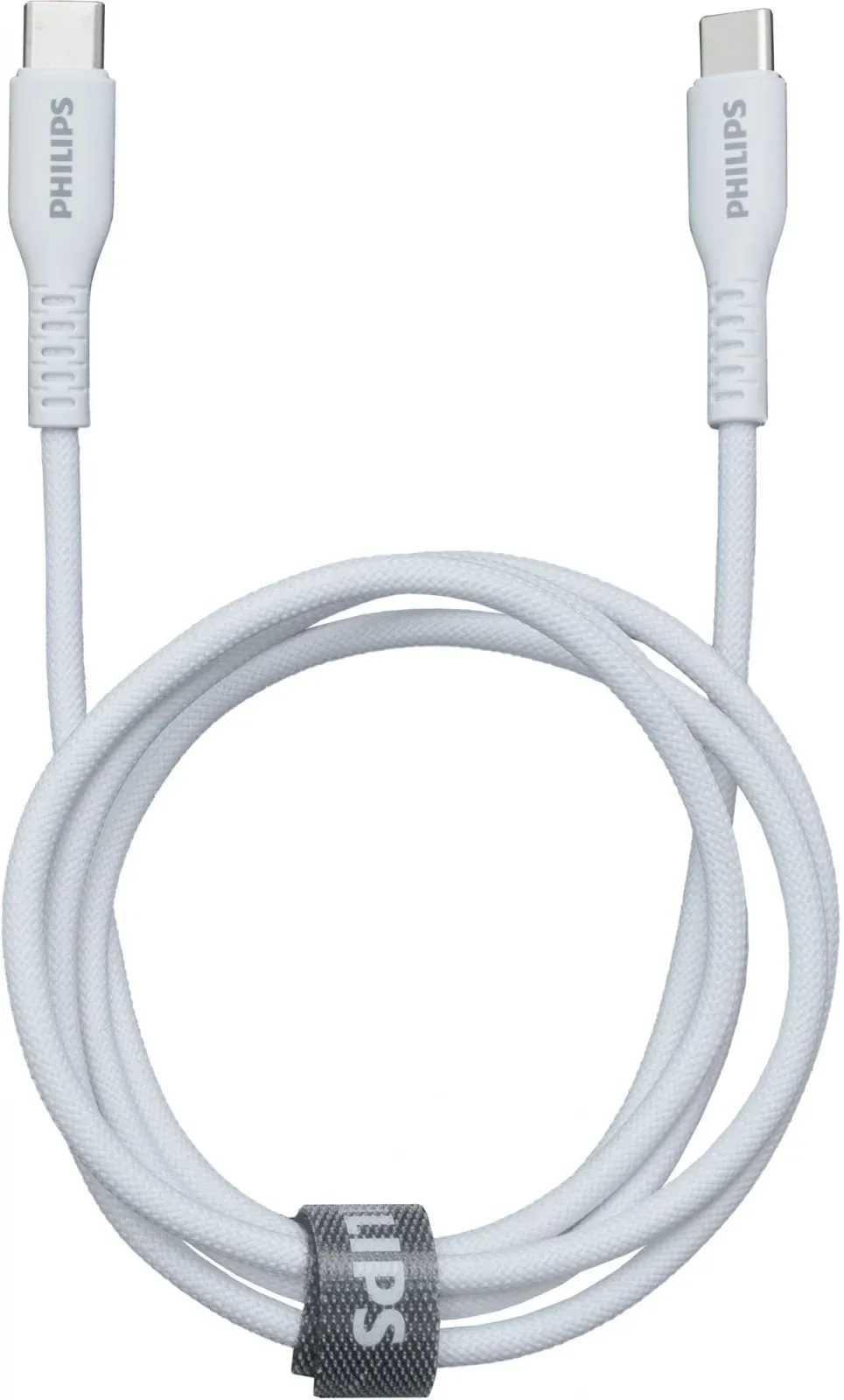 Кабель Philips DLC8701 USB Type-C m-USB Type-C m 1.2м белый коробка упак.:1шт - фото 2