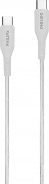 Кабель Philips DLC8701 USB Type-C m-USB Type-C m 1.2м белый коробка упак.:1шт - фото 5