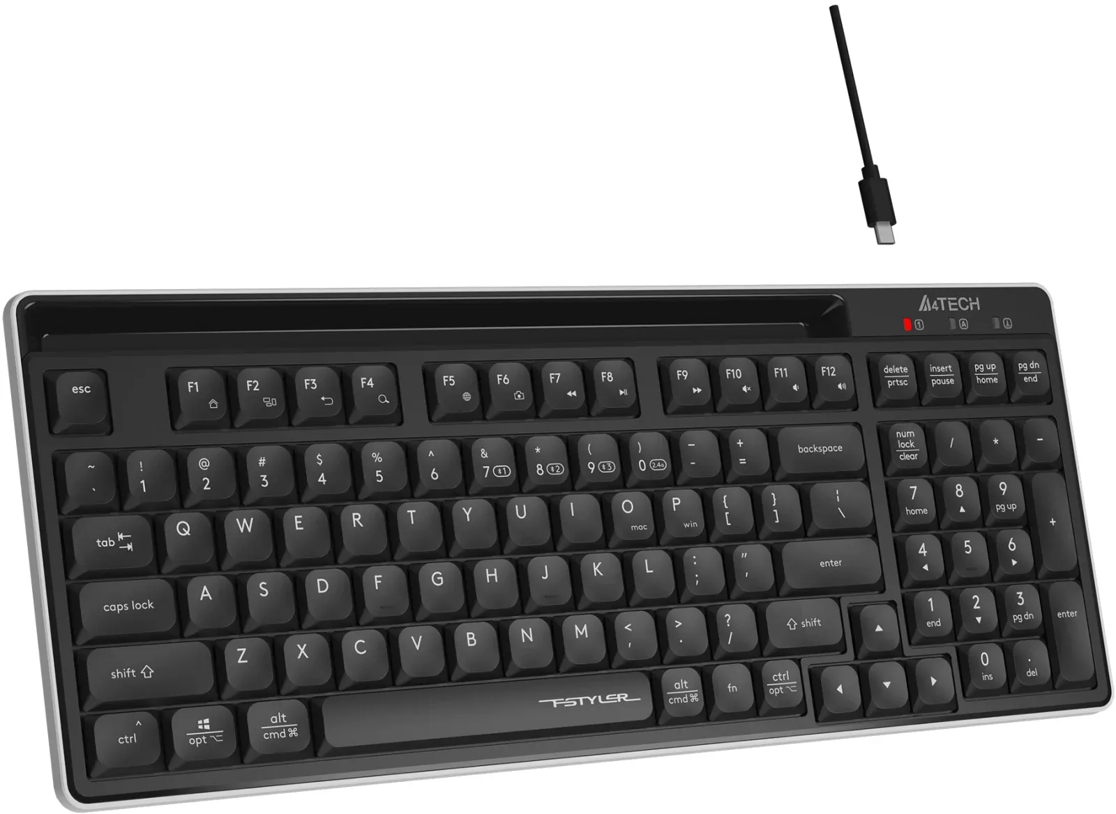 Клавиатуры A4TECH FBX70C черный - фото 3