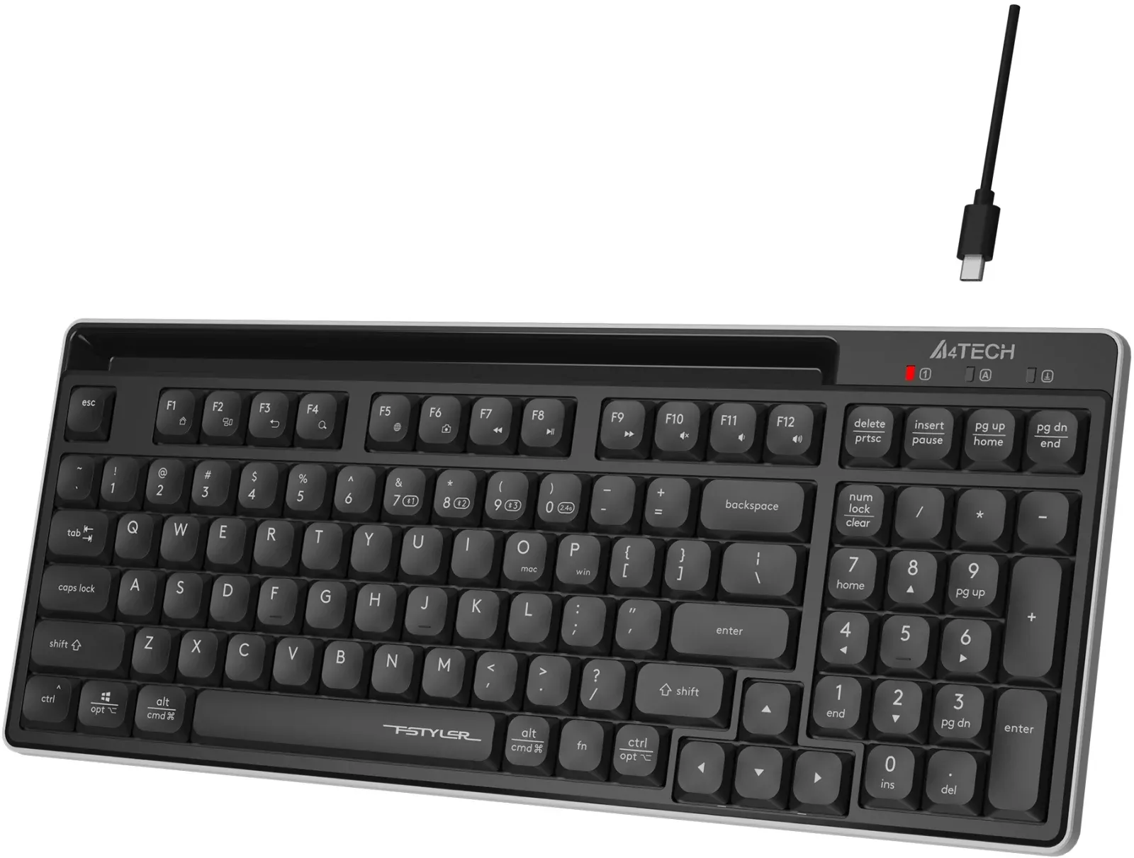 Клавиатуры A4TECH FBX70C черный - фото 4