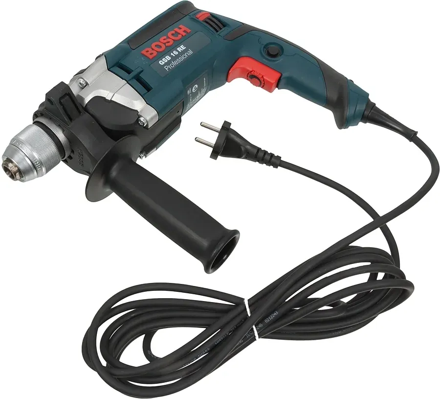 Дрель ударная Bosch GSB 16 RE Professional 750Вт патрон:быстрозажимной реверс кейс в комплекте 060114E500 - фото 2