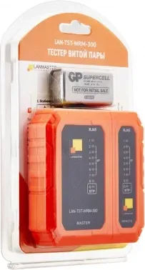 Тестер кабельный Lanmaster LAN-TST-WRM-300 оранжевый/черный - фото 8