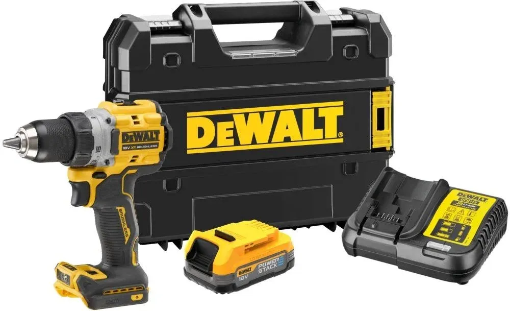 Дрель-шуруповерт DeWalt DCD800E1T-QW аккум. патрон:быстрозажимной кейс в комплекте - фото 1
