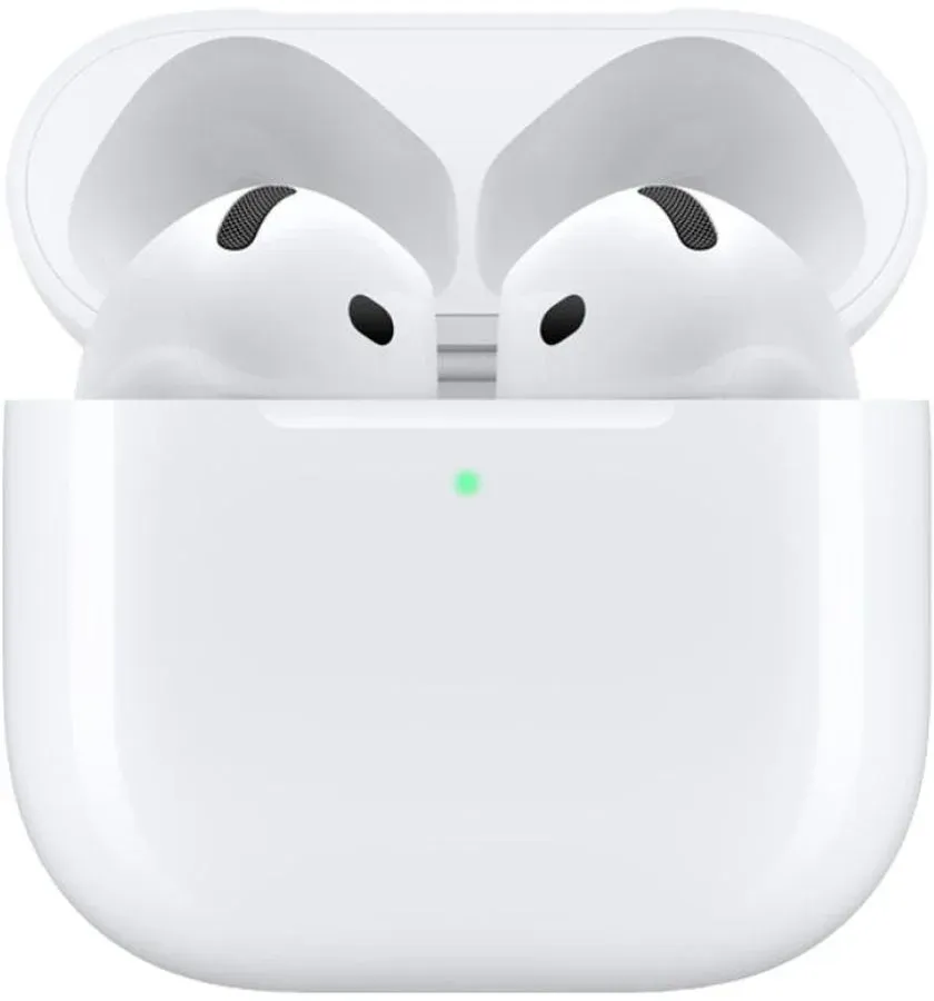 Гарнитура вкладыши Apple AirPods 4 A3050 A3053 A3058 белый беспроводные bluetooth в ушной раковине MXP63LL/A - фото 4