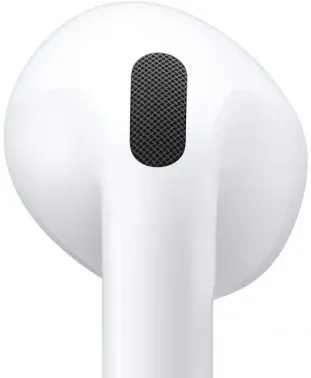 Гарнитура вкладыши Apple AirPods 4 A3050 A3053 A3058 белый беспроводные bluetooth в ушной раковине MXP63LL/A - фото 6