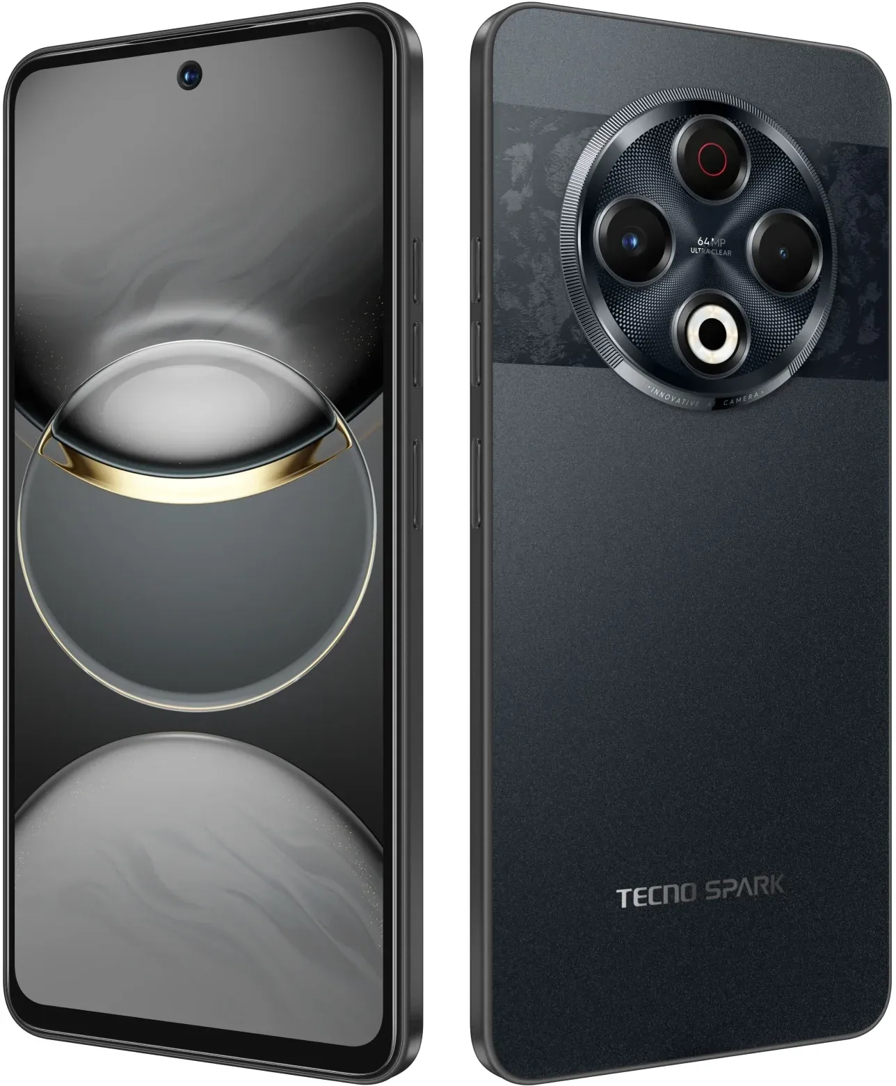 Смартфон Tecno Spark 30 256Gb 8Gb черный моноблок 3G 4G 2Sim 6.78 1080x2436 Android 14 64Mpix 802.11 a/b/g/n/ac NFC GPS GSM900/1800 GSM1900 Protect FM A-GPS microSD max1024Gb - фото 8