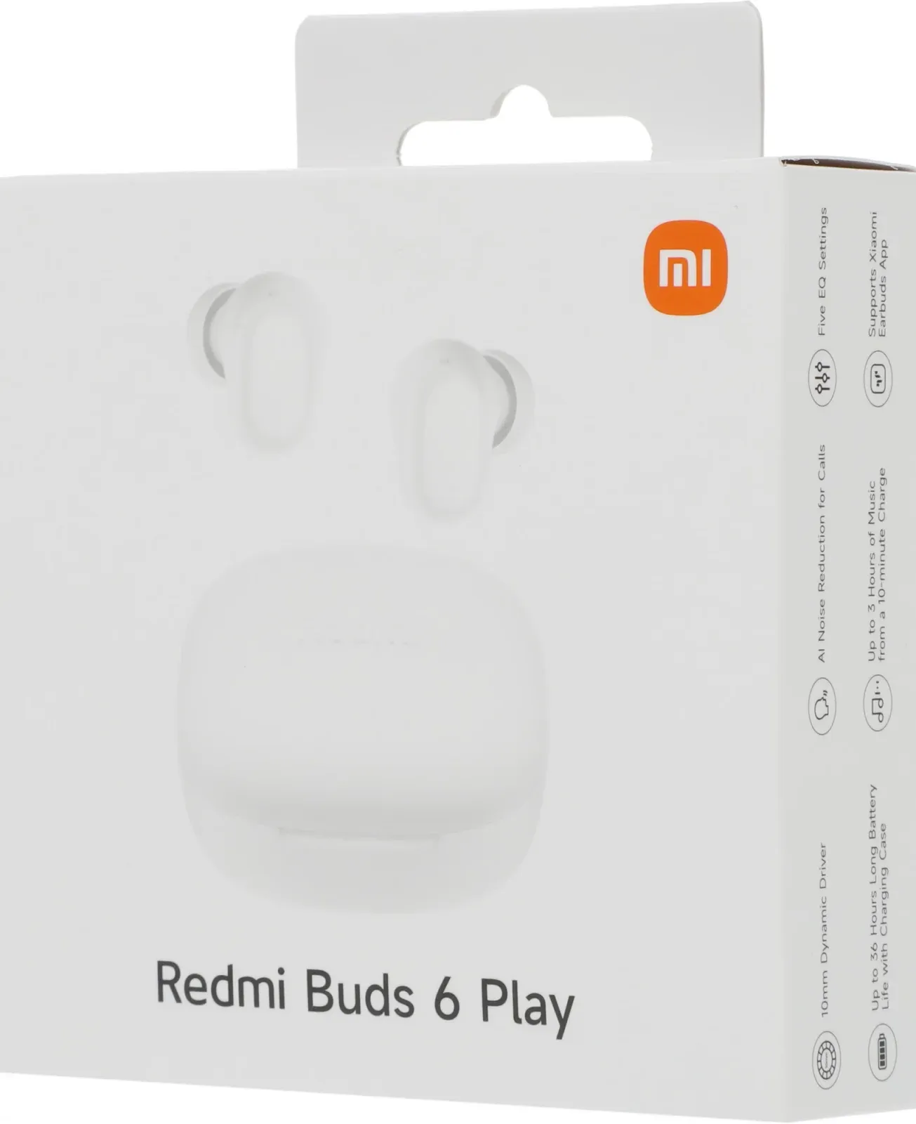 Гарнитура внутриканальные Xiaomi Redmi Buds 6 Play белый беспроводные bluetooth в ушной раковине BHR8773GL - фото 5