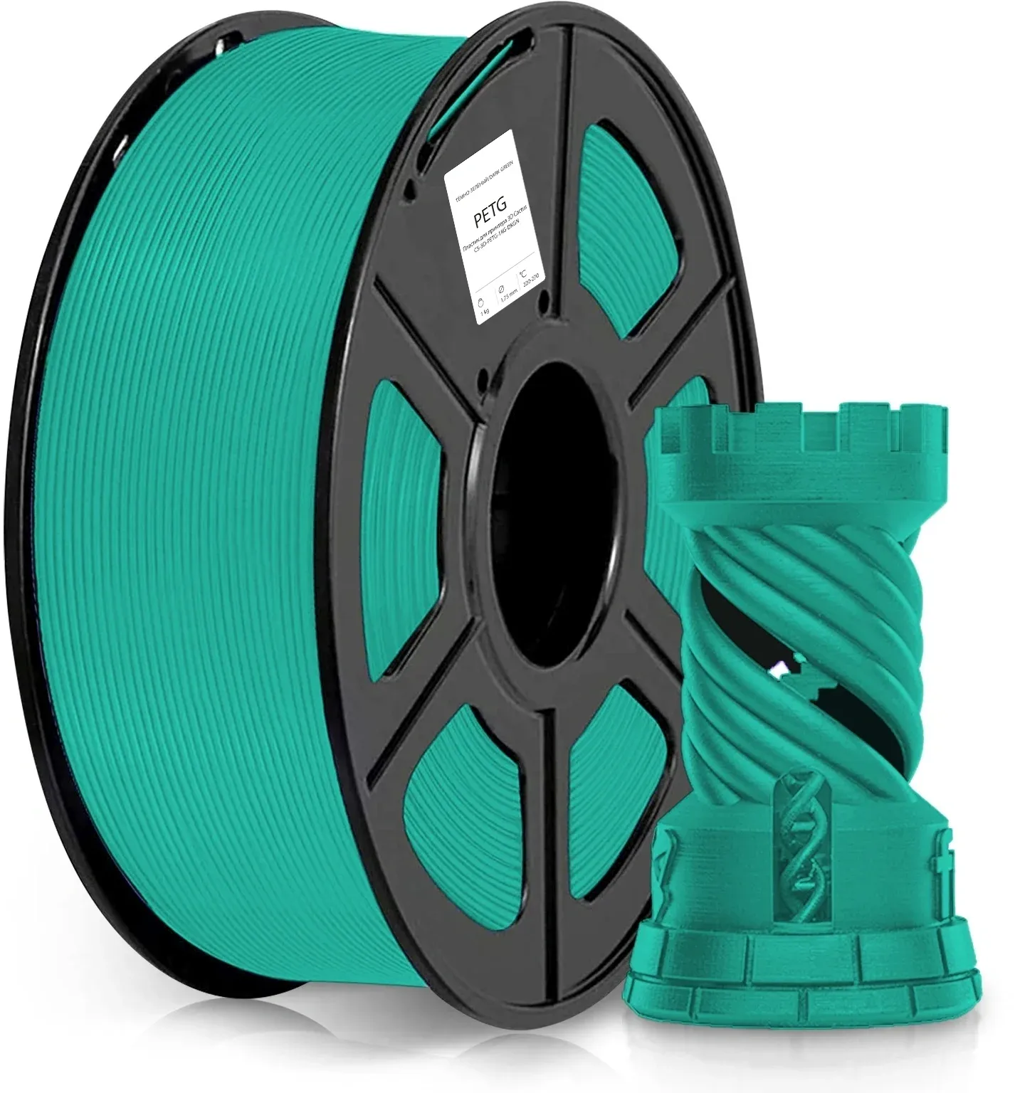 Пластик 3D CACTUS CS-3D-PETG-1KG-DKGN - фото 1