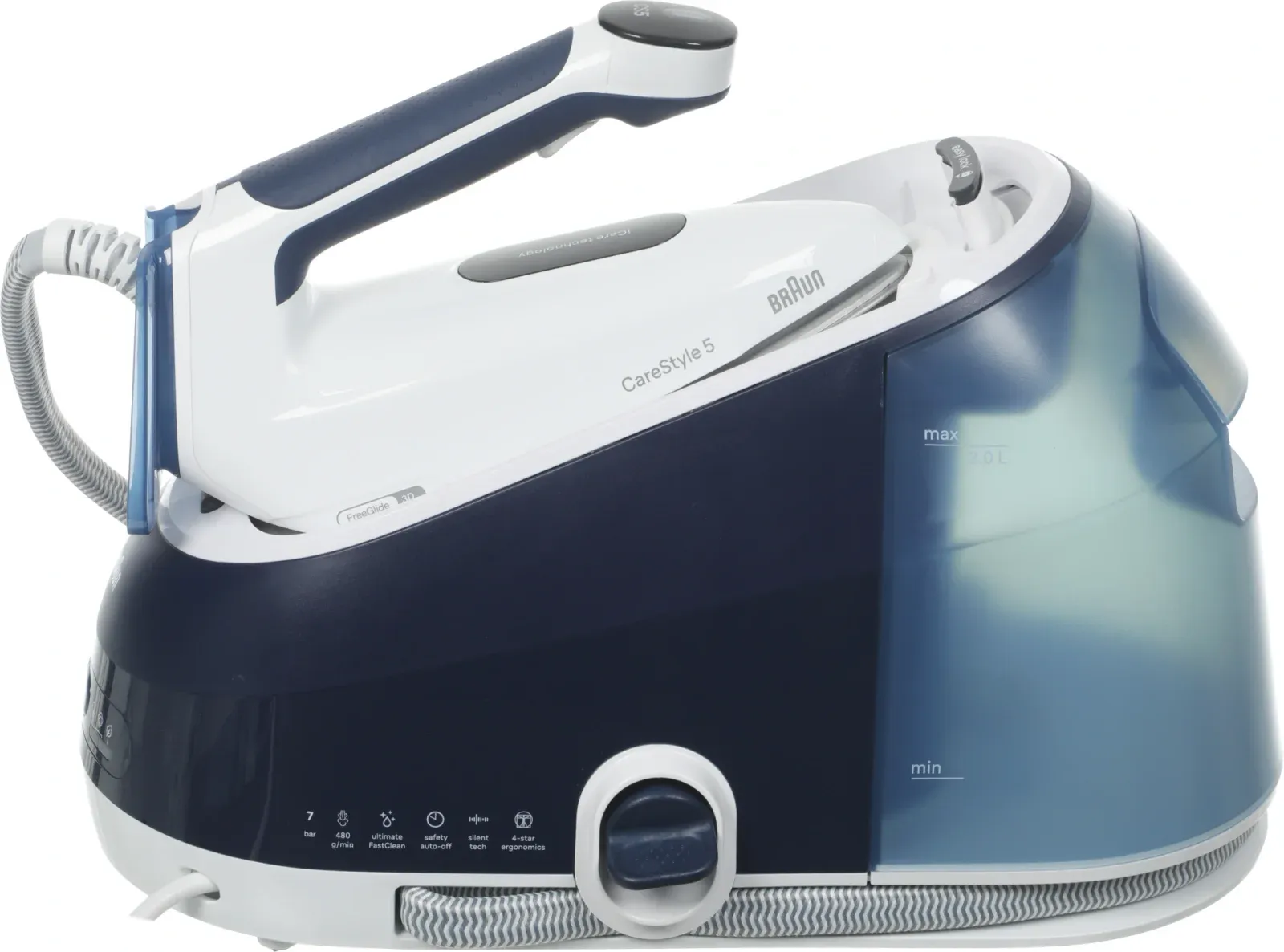 Парогенератор Braun CareStyle 5 IS5245BL 2400Вт синий/белый - фото 7