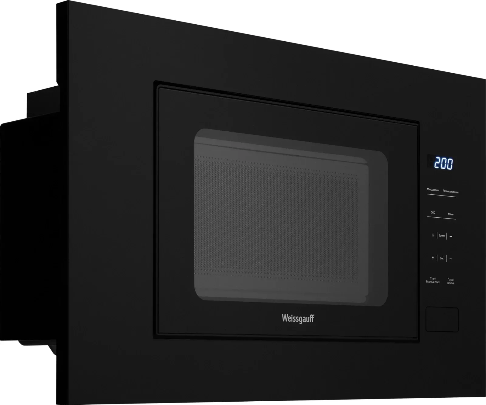 Микроволновая печь Weissgauff HMT-206 Compact 20л. 700Вт черный встраиваемая, 20 л - фото 6