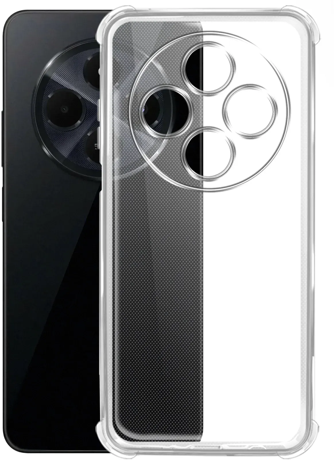 Чехол клип-кейс BoraSCO для Xiaomi Redmi 14C/Poco C75 Bumper Case прозрачный 73702 - фото 1