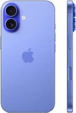 Смартфон Apple A3287 iPhone 16 128Gb 8Gb ультрамарин моноблок 3G 4G 1Sim 6.1 1179x2556 iOS 18 48Mpix 802.11 a/b/g/n/ac/ax/be NFC GPS Protect - фото 6