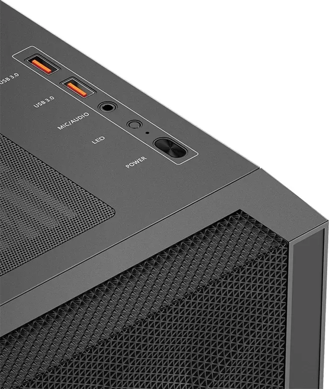 Корпус PcCooler C3D510 BK ARGB черный без БП ATX 5x120mm 5x140mm 2xUSB3.0 audio bott PSU - фото 6