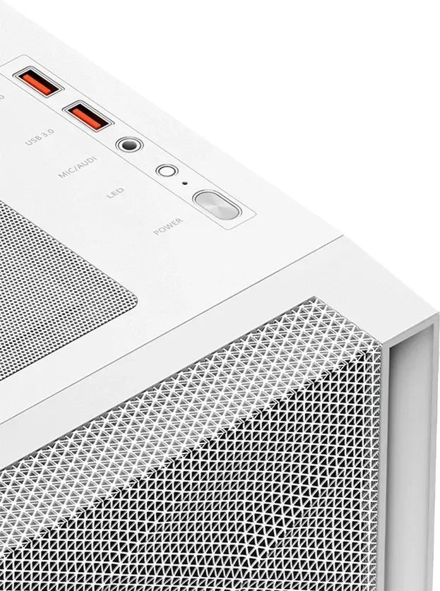 Корпус PcCooler C3D510 WH ARGB белый без БП ATX 5x120mm 5x140mm 2xUSB3.0 audio bott PSU - фото 7