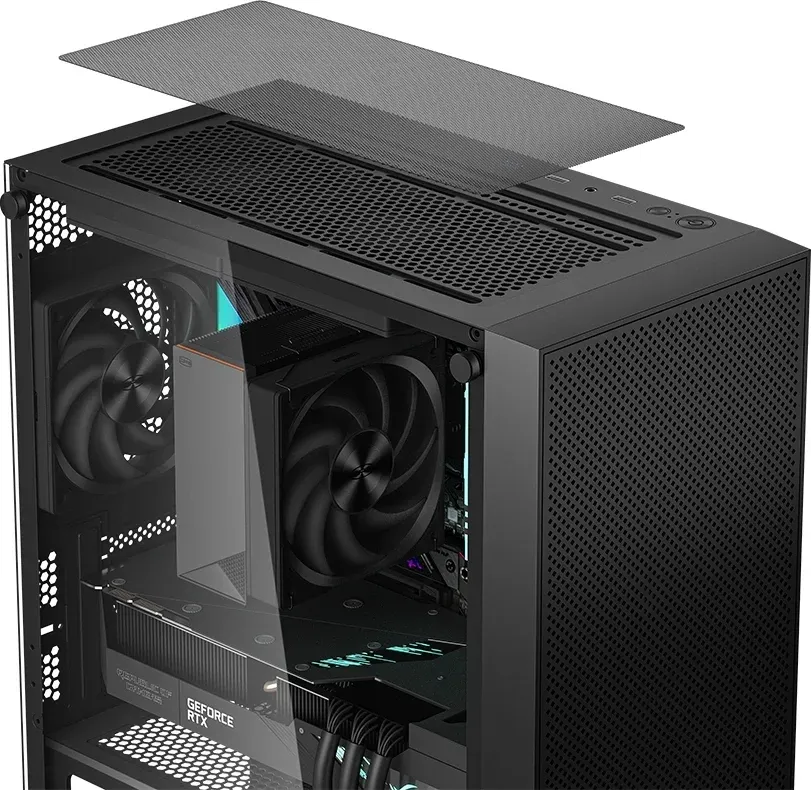 Корпус PcCooler C3B310 BK черный без БП mATX 8x120mm 4x140mm 1xUSB2.0 1xUSB3.0 audio bott PSU - фото 4