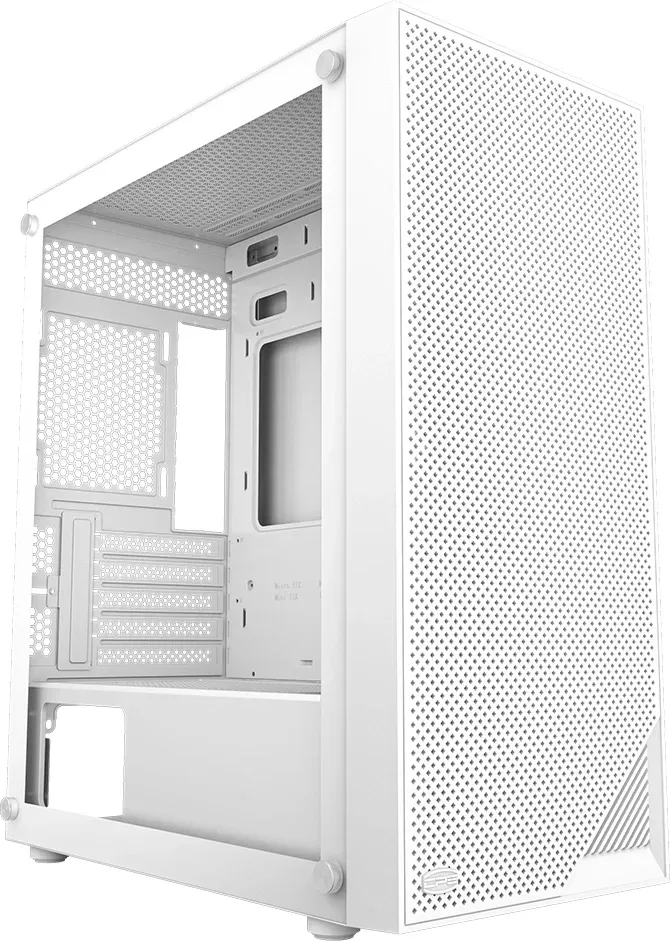 Корпус PcCooler C3B310 WH белый без БП mATX 8x120mm 4x140mm 1xUSB2.0 1xUSB3.0 audio bott PSU - фото 2