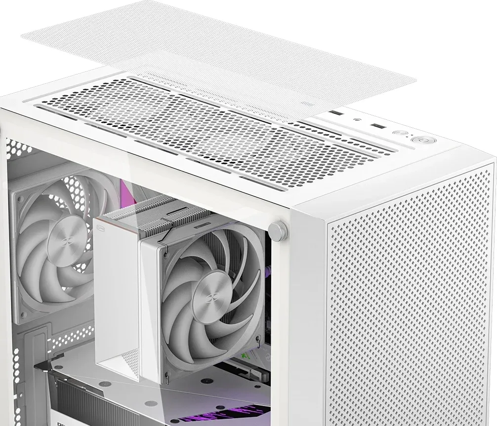 Корпус PcCooler C3B310 WH белый без БП mATX 8x120mm 4x140mm 1xUSB2.0 1xUSB3.0 audio bott PSU - фото 6