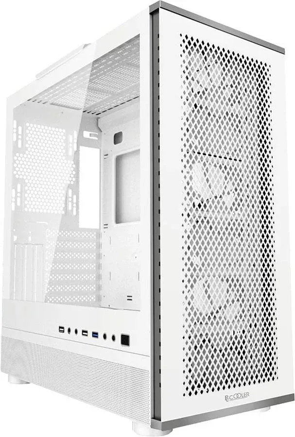 Корпус PcCooler ME200 MESH WH белый без БП ATX 6x120mm 6x140mm 2xUSB2.0 1xUSB3.0 audio bott PSU - фото 1