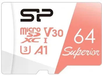 Флеш карта microSDXC 64GB Silicon Power SP064GBSTXDV3V20 Superior V30 A1 w/o adapter - фото 2
