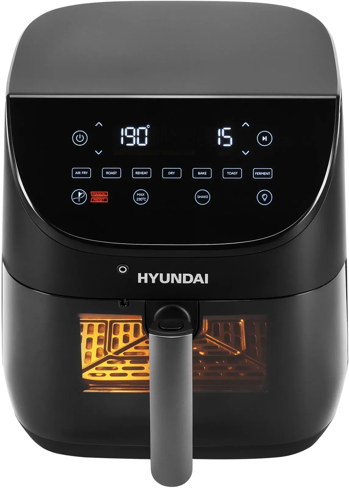 Аэрогриль Hyundai HYF-9090 6.5л 1700Вт черный/черный - фото 4