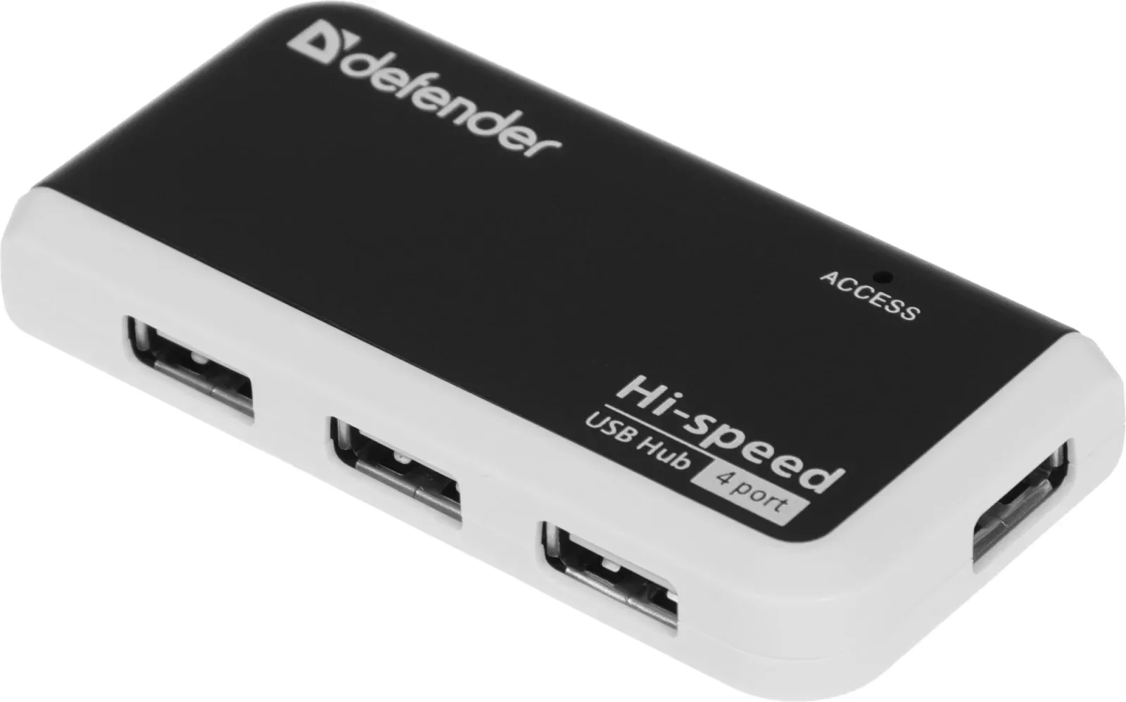 Разветвитель USB 2.0 Defender Quadro Infix 4порт. черный 83504