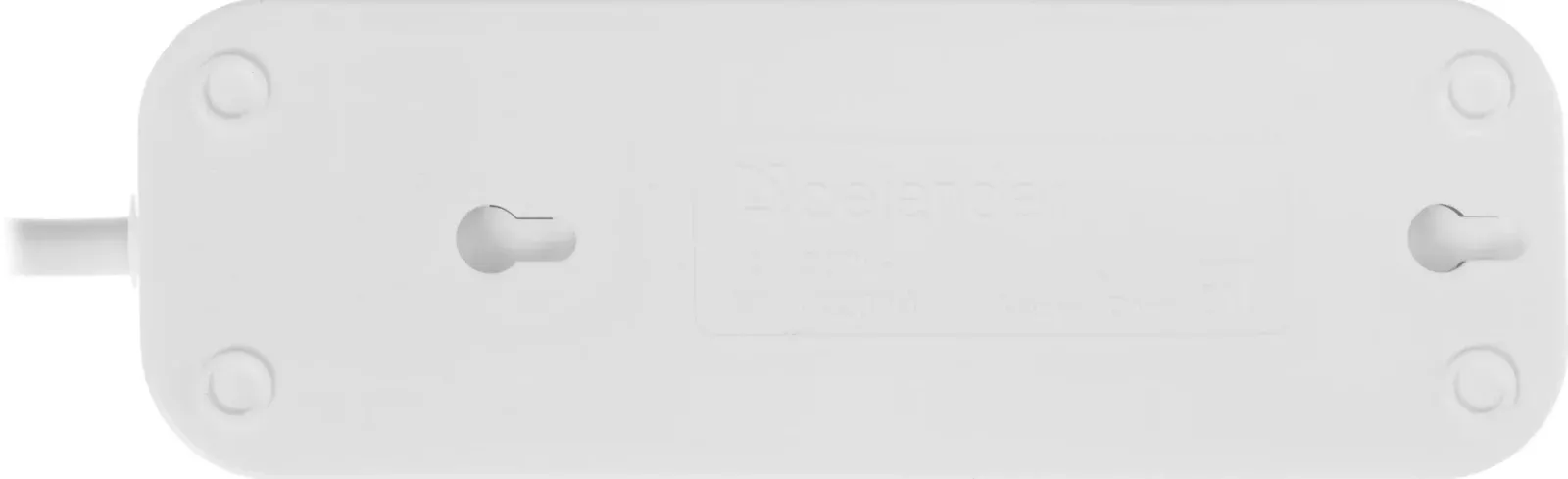 Сетевой удлинитель Defender B230 2м 3 розетки белый пакет ПЭ - фото 3