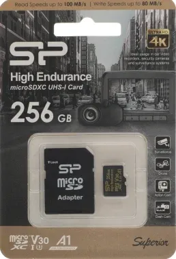 Флеш карта microSDXC 256GB Silicon Power SP256GBSTXDV3V1HSP High Endurance V30 A1 + adapter - фото 7