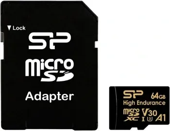 Флеш карта microSDXC 64GB Silicon Power SP064GBSTXDV3V1HSP High Endurance V30 A1 + adapter - фото 5