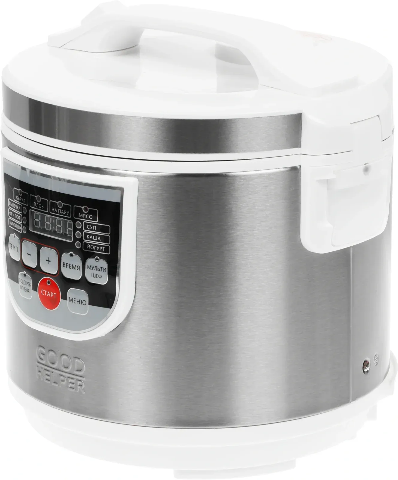 Мультиварка GoodHelper MC-5101 5л 900Вт стальной/белый - фото 3