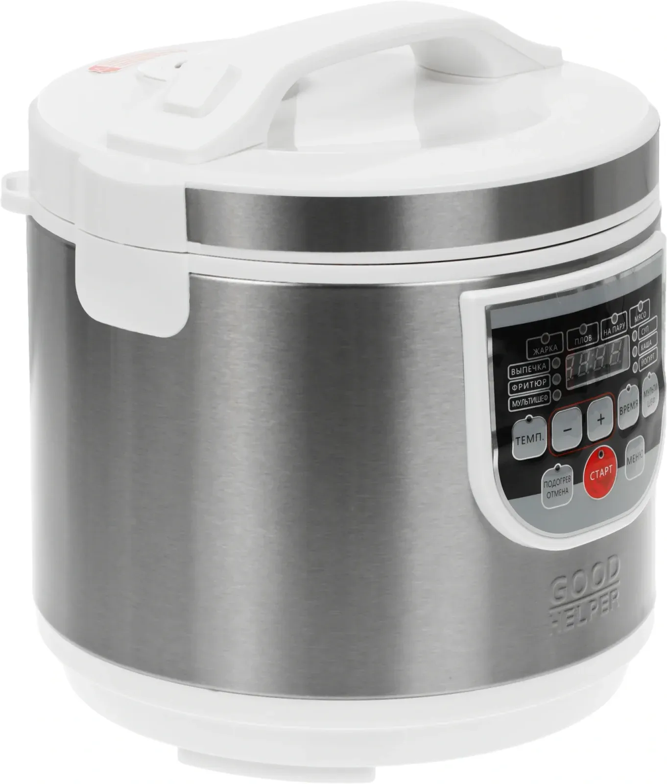 Мультиварка GoodHelper MC-5101 5л 900Вт стальной/белый - фото 4