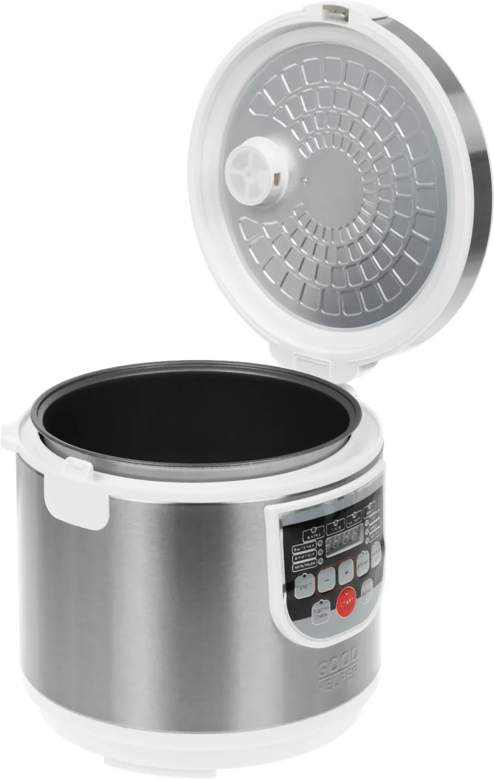 Мультиварка GoodHelper MC-5101 5л 900Вт стальной/белый - фото 5
