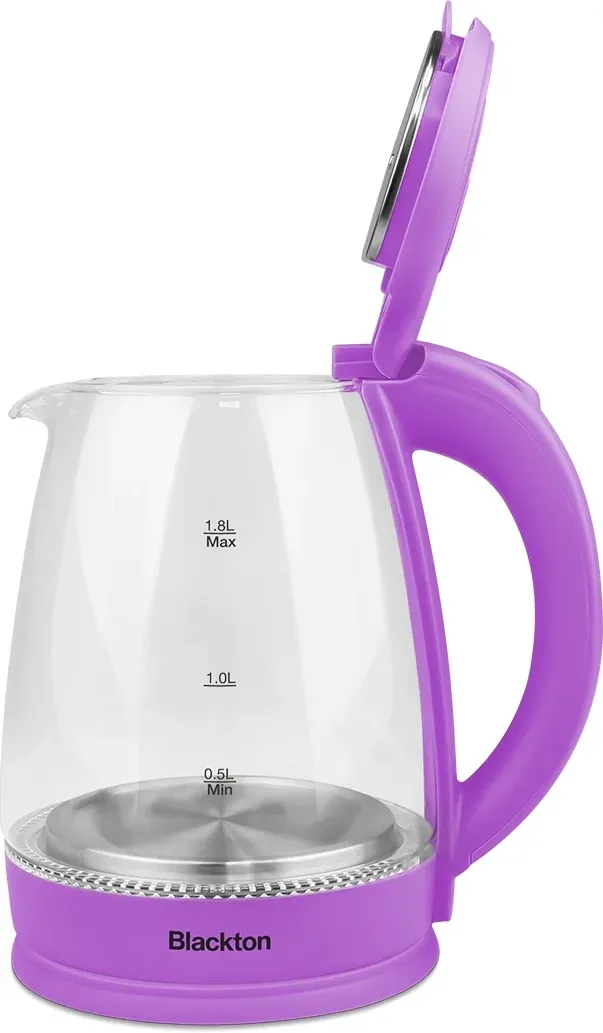 Чайник электрический Blackton Bt KT1800G 1.8л. 1500Вт фиолетовый корпус: стекло/пластик 86200749 - фото 5