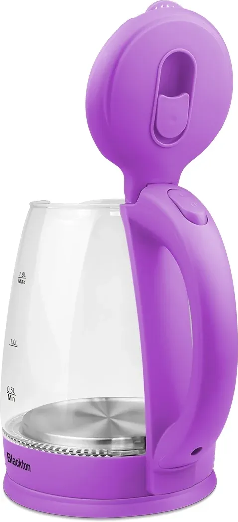 Чайник электрический Blackton Bt KT1800G 1.8л. 1500Вт фиолетовый корпус: стекло/пластик 86200749 - фото 6