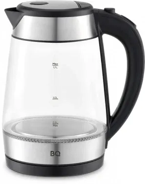 Чайник электрический BQ KT1738G 1.7л. 2200Вт черный/серебристый корпус: стекло/пластик 86196748 - фото 5