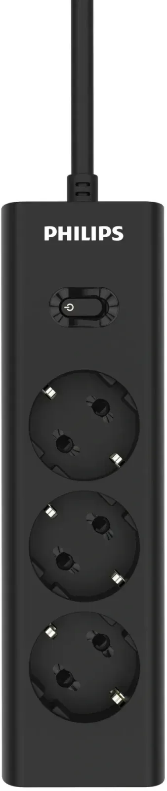 Сетевой фильтр Philips CHP2135BB/51 3м 3 розетки черный коробка - фото 5
