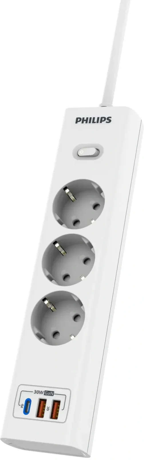 Сетевой фильтр Philips CHP8236WB/51 3м 3 розетки белый коробка - фото 6