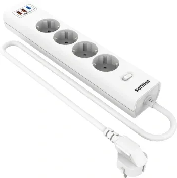 Сетевой фильтр Philips CHP8246WB/51 3м 4 розетки белый коробка - фото 8