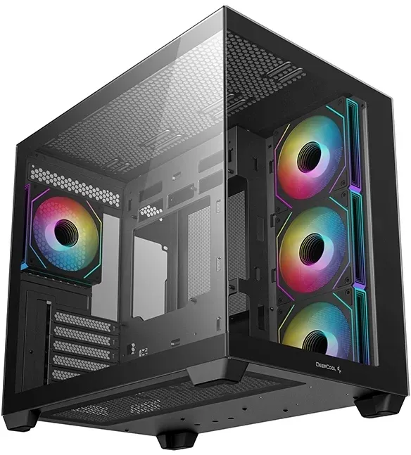 Корпус Deepcool CG530 4F черный без БП ATX 6x120mm 4x140mm 1xUSB3.0 audio bott PSU - фото 3
