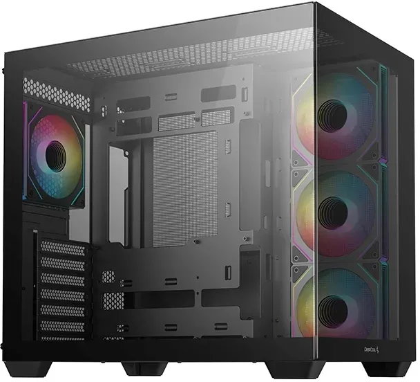 Корпус Deepcool CG530 4F черный без БП ATX 6x120mm 4x140mm 1xUSB3.0 audio bott PSU - фото 4
