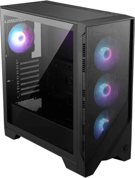Корпус MSI MAG Forge 321R Airflow черный без БП ATX 2xUSB3.0 audio bott PSU - фото 2