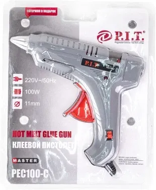 Клеевой пистолет P.I.T. PEC100-C 100Вт 10гр/мин стерж.:11мм - фото 8