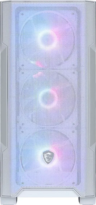 Корпус MSI MAG Forge M100R белый без БП mATX 2x120mm 2xUSB2.0 1xUSB3.0 audio bott PSU - фото 3