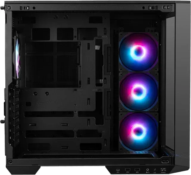 Корпус MSI MAG Pano 100R PZ черный без БП ATX 6x120mm 7x140mm 2xUSB3.0 audio AirDuct bott PSU - фото 2